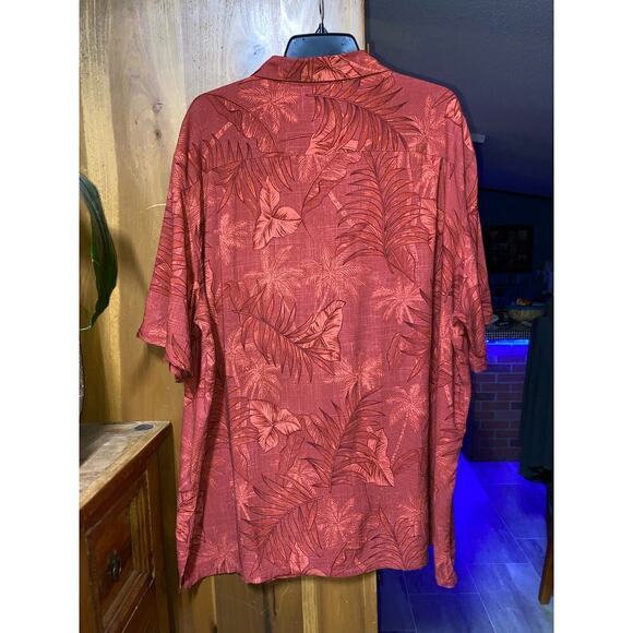 Batik Bay Button Up Short Sleeve red Hawaiian Shirt Size XXL - Picture 2 of 5
